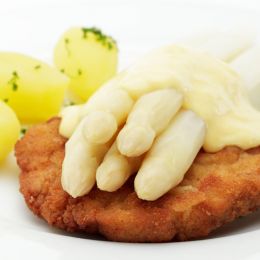 Spargel mit Schnitzel